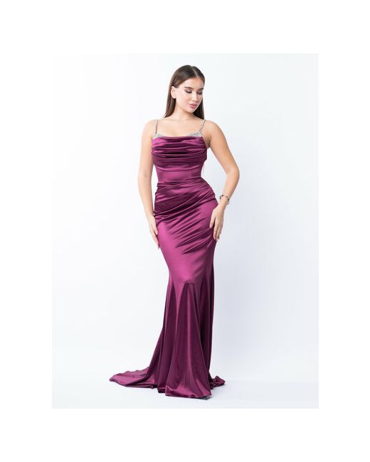 El-Ezer Платье вечернее размер бордовый
