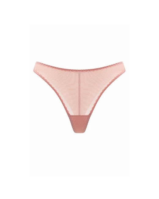 Petra Трусы бразильяна Basic средняя посадка прозрачные размер розовый