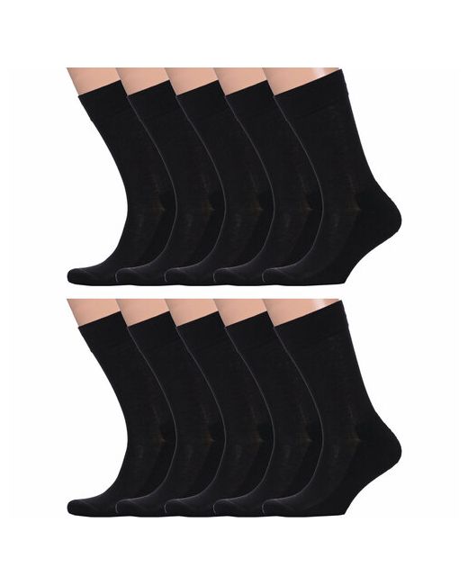 Lorenzline носки 10 пар классические махровые усиленная пятка размер 29 черный
