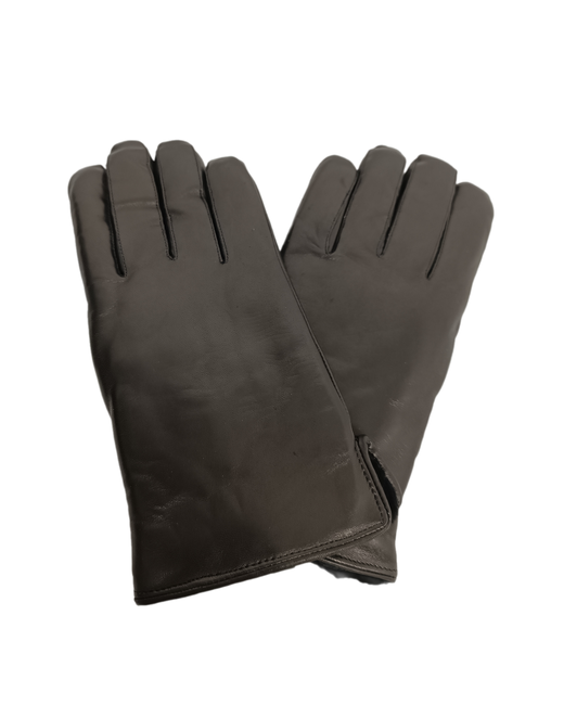 Harmon Moda Перчатки зимние натуральная кожа мех мутон размер 9 черные