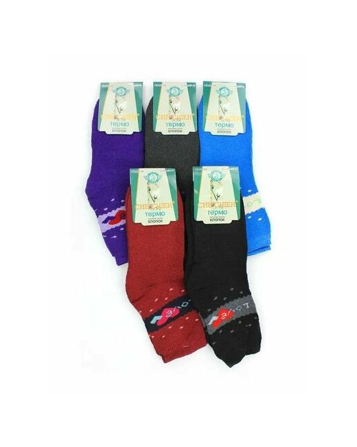 Chechie носки высокие утепленные махровые 6 пар размер мультиколор