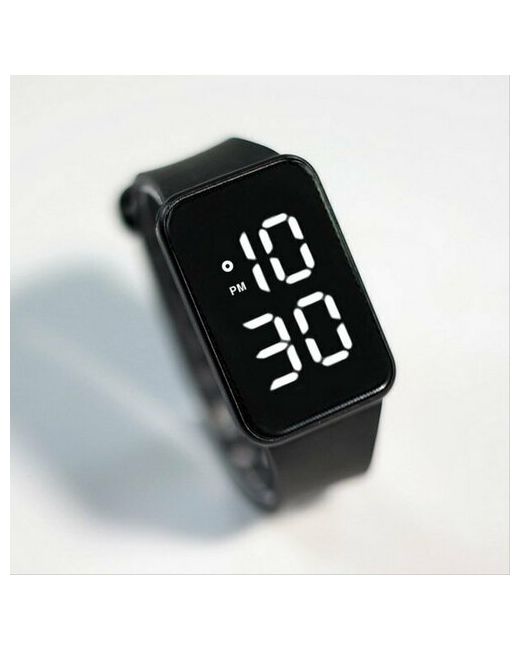 Сима-ленд Наручные часы Часы наручные электронные 3 АТМ ремешок силикон черные мультиколор