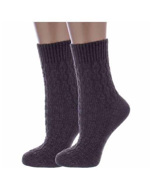 RuSocks носки средние вязаные утепленные размер 23