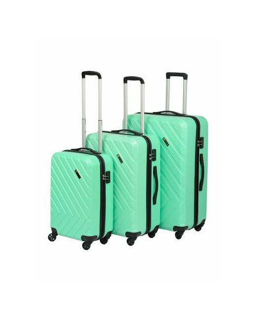 Sun Voyage Комплект чемоданов 3 шт. размер зеленый