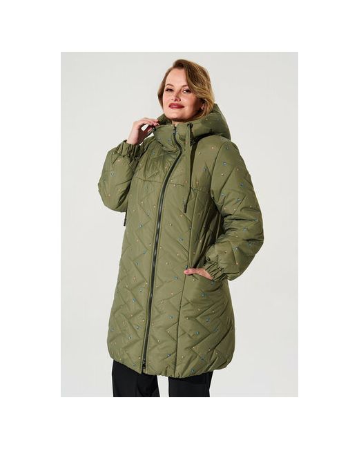 D`imma Fashion Studio куртка зимняя средней длины карманы размер 54