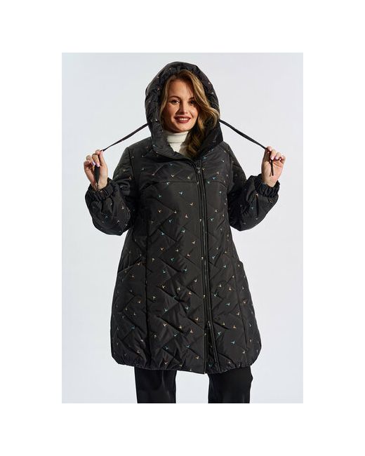 D`imma Fashion Studio куртка зимняя средней длины карманы размер 50