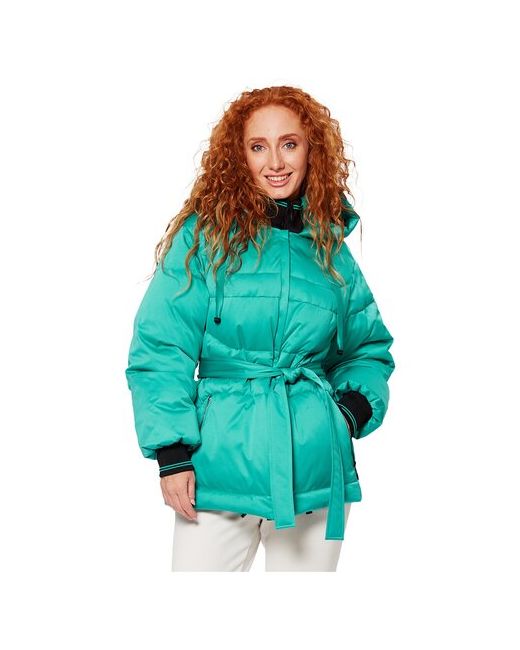 D`imma Fashion Studio куртка зимняя средней длины силуэт полуприлегающий манжеты мембранная утепленная карманы капюшон размер 50