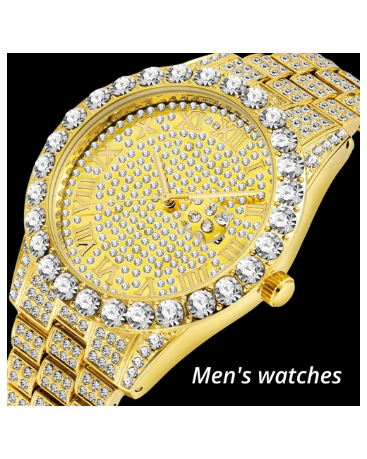 Grandtur Наручные часы Часы наручные MISS FOX кварцевые из нержавеющей стали искусственные бриллианты/Gold