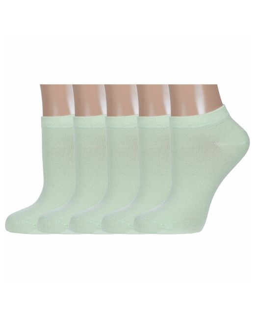 Красная Ветка носки укороченные 5 пар размер 23-25 зеленый