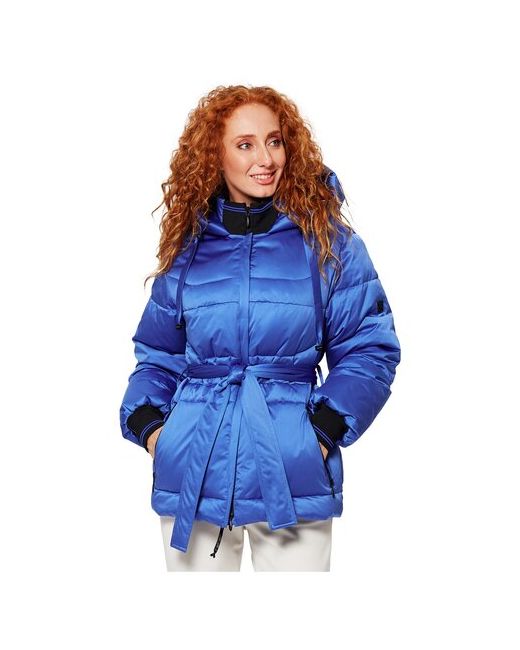 D`imma Fashion Studio куртка зимняя средней длины силуэт полуприлегающий манжеты мембранная утепленная карманы капюшон размер 52