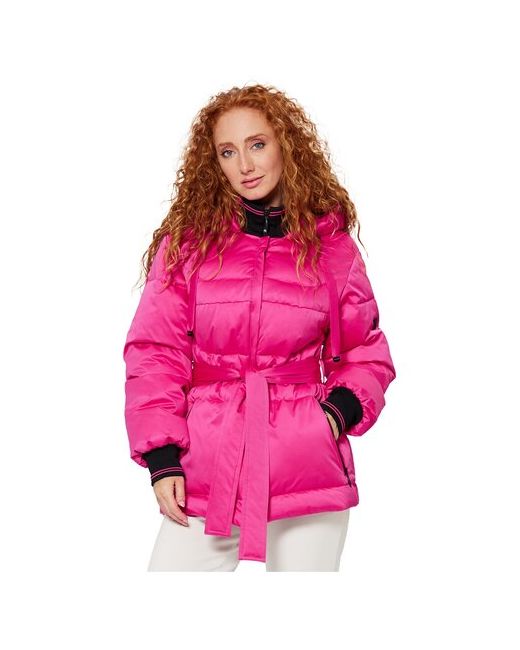 D`imma Fashion Studio куртка зимняя средней длины силуэт полуприлегающий манжеты мембранная утепленная карманы капюшон размер 46