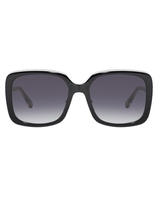 Chloe Солнцезащитные очки Очки Chole 0073SK 001 квадратные оправа градиентные с защитой от УФ для