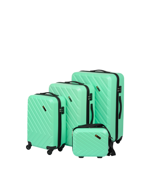 Sun Voyage Комплект чемоданов 4 шт. размер зеленый