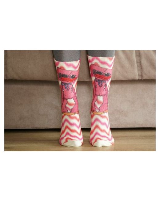 Шерстянки носки высокие утепленные размер розовый