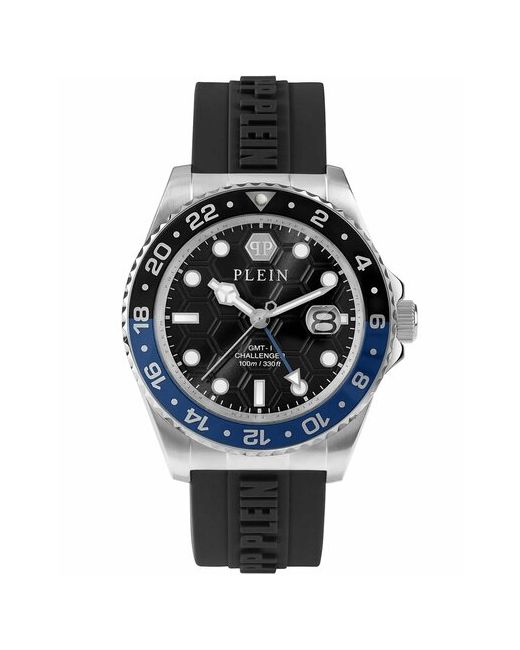 Philipp Plein Наручные часы GMT-I Challenger PWYBA0123 с гарантией черный серебряный