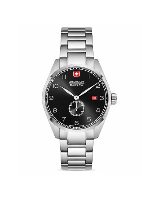 Swiss Military Hanowa Наручные часы Lynx SMWGH0000704 с гарантией черный серебряный