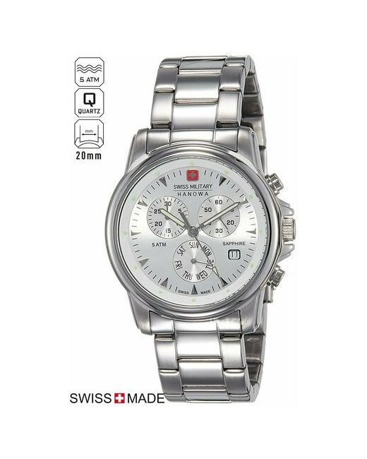 Swiss Military Hanowa Наручные часы наручные хронограф Swiss Recruit 06-5232.04.001 серебряный