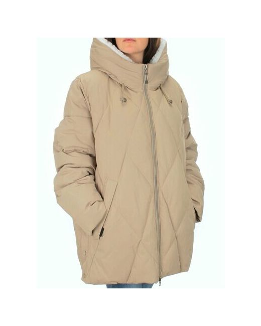 Не определен куртка зимняя средней длины силуэт свободный влагоотводящая внутренний карман манжеты несъемный мех капюшон грязеотталкивающая ветрозащитная карманы размер 12XL