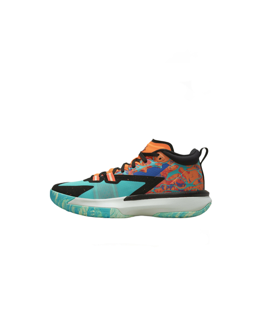 Nike Кроссовки Jordan Zion 1 PF демисезон/лето баскетбольные беговые повседневные для фитнеса нескользящая подошва низкие размер 8.5 оранжевый бирюзовый