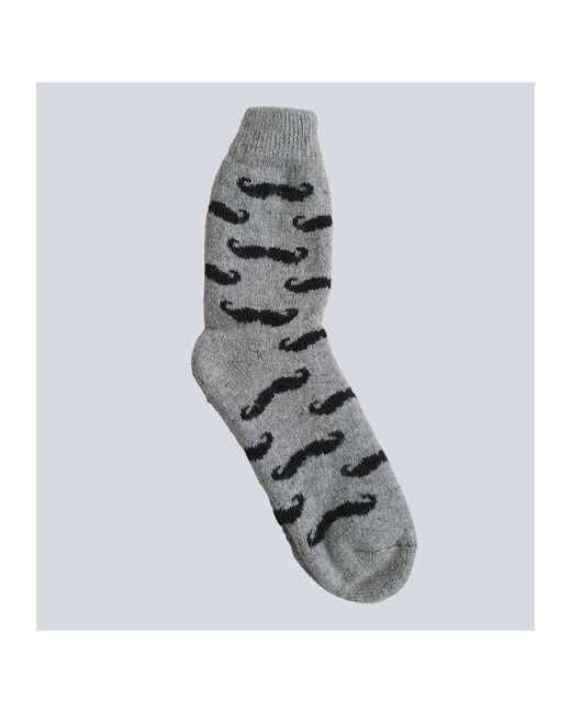 Наши носки носки Шерстяные 1 пара классические воздухопроницаемые на Новый год 23 февраля вязаные утепленные размер черный