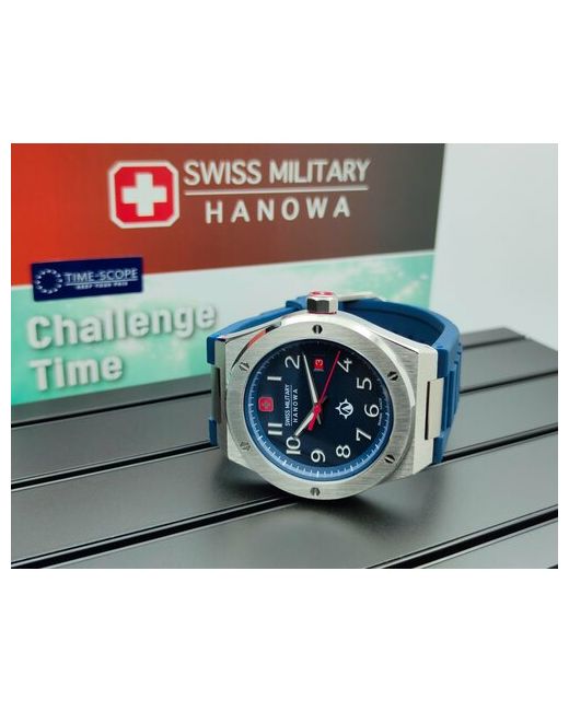 Swiss Military Hanowa Наручные часы Часы Swiss Military Sonoran SMWGN2101901. Кварцевые для производства Швейцарии синий серебряный