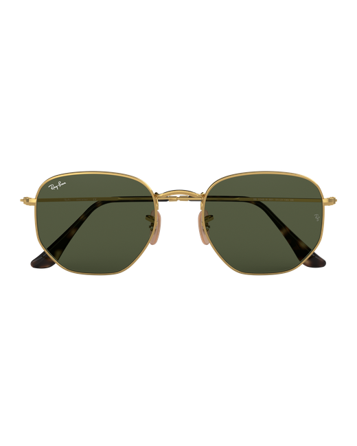 Ray-Ban Солнцезащитные очки Luxottica прямоугольные оправа с защитой от УФ поляризационные зеленый