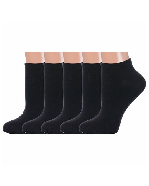 Красная Ветка носки укороченные 5 пар размер 23-25 черный