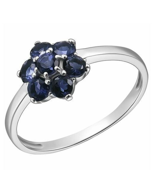Ювелирочка Перстень 1057759175 серебро 925 проба родирование серебряный синий