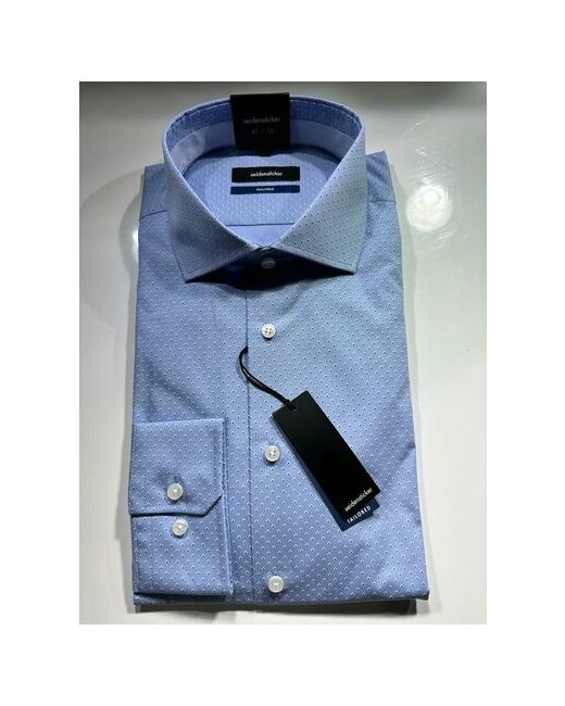 Seidensticker Рубашка размер 46 ворот XXL голубой