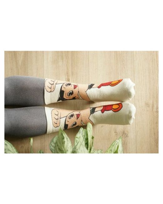 Шерстянки носки Базовая коллекция 1 пара высокие утепленные размер бежевый