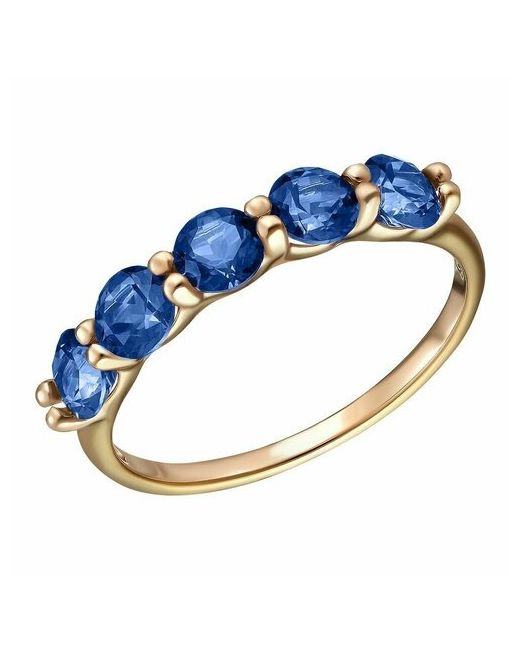 Ювелирочка Перстень 1057194185 серебро 925 проба золочение синий