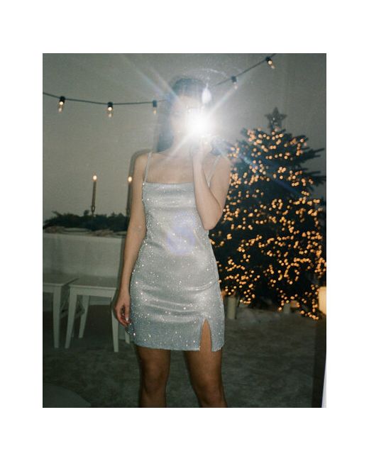ampir Платье размер 42 серебряный