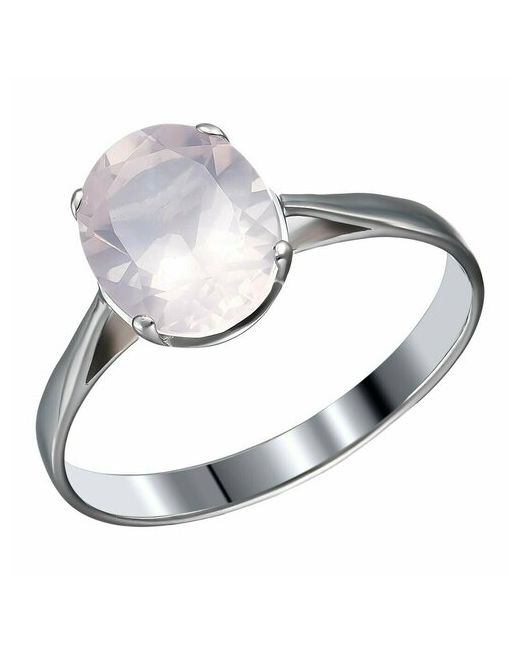 Ювелирочка Перстень 104246118 серебро 925 проба родирование размер 18 серебряный розовый