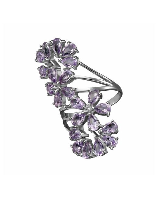 Ювелирочка Перстень 1054869185 серебро 925 проба родирование серебряный фиолетовый