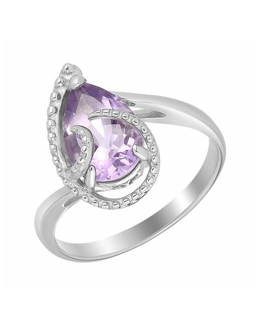 Ювелирочка Перстень 1035753185 серебро 925 проба родирование серебряный фиолетовый