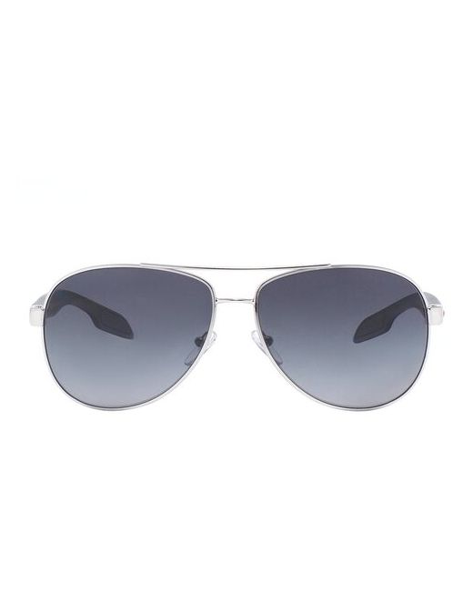 Prada Солнцезащитные очки авиаторы оправа поляризационные градиентные для мультиколор