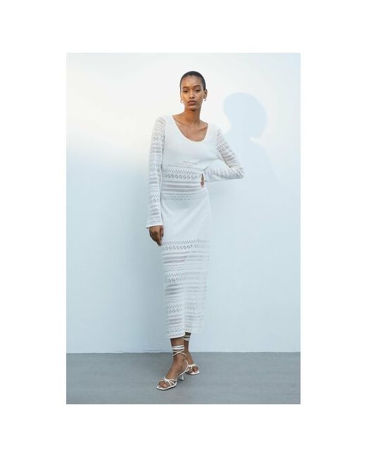 H & M Платье прилегающее миди вязаное размер