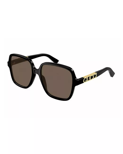 Gucci Солнцезащитные очки квадратные оправа с защитой от УФ поляризационные для черный