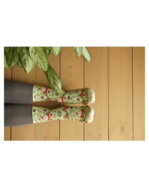 Шерстянки носки Базовая коллекция 1 пара высокие утепленные размер красный белый