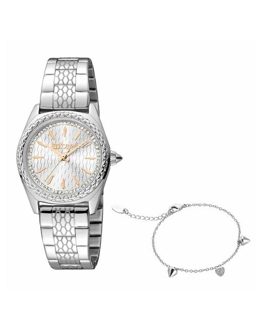 Just Cavalli Наручные часы Часы наручные JC1L239M0045SET Кварцевые 30 мм серебряный