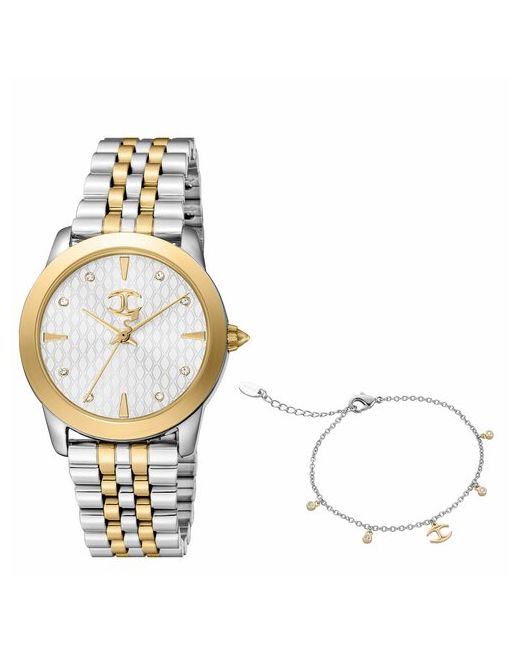 Just Cavalli Наручные часы Часы наручные JC1L211M0285SET Кварцевые 34 ммбраслет желтый серебряный