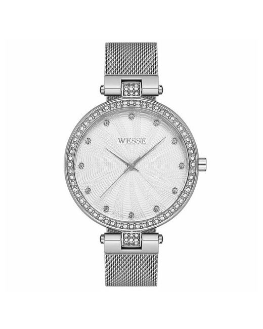 Wesse Наручные часы Часы наручные WWL109501 Кварцевые 34 мм серебряный