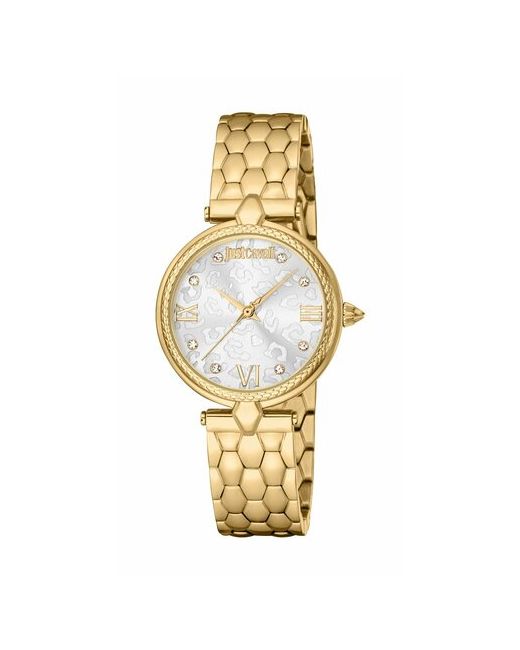 Just Cavalli Наручные часы Часы наручные JC1L254M0055 Кварцевые 30 мм желтый серебряный