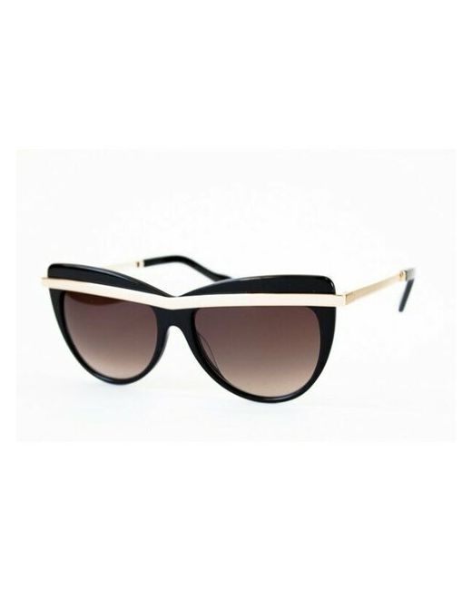 Valentin Yudashkin Солнцезащитные очки кошачий глаз оправа металл градиентные для черный