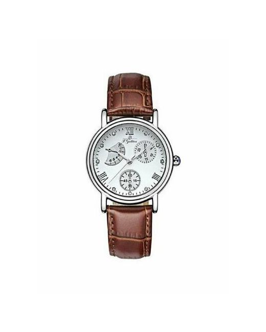 F.Gattien Наручные часы Часы наручные 8166-311кор Гарантия 1 год коричневый серебряный