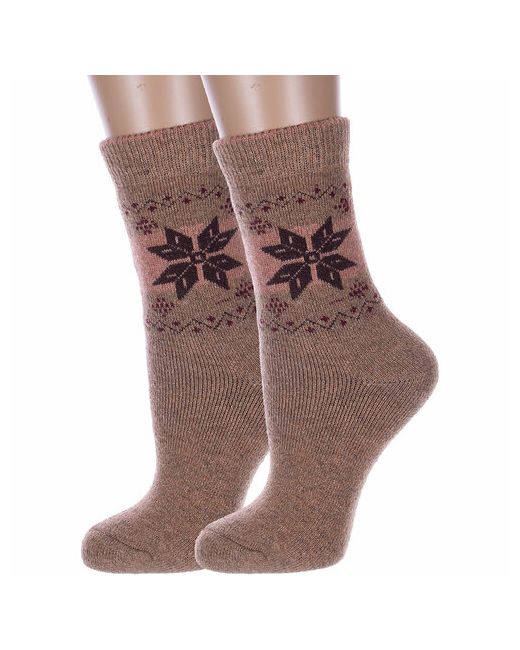 Hobby Line носки средние махровые на Новый год утепленные размер