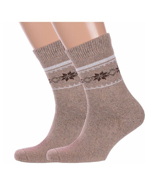 Hobby Line носки 2 пары классические махровые утепленные на Новый год размер