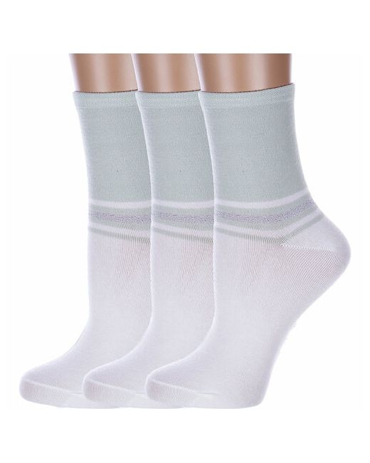 Hobby Line носки средние размер белый зеленый