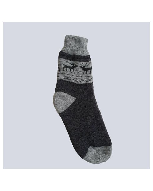Наши носки носки Шерстяные 1 пара классические утепленные воздухопроницаемые на Новый год 23 февраля вязаные размер черный