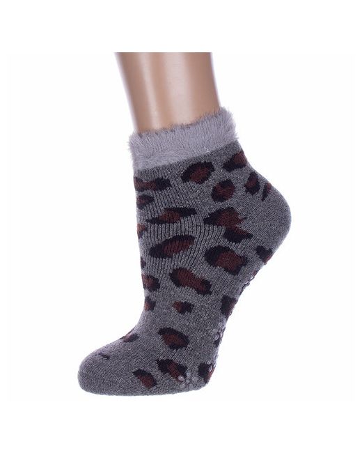 Hobby Line носки укороченные нескользящие махровые утепленные размер